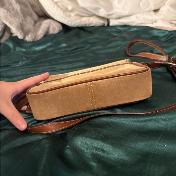 Coach Tan and Brown Leather Flap Bag - Picture 5 of 7